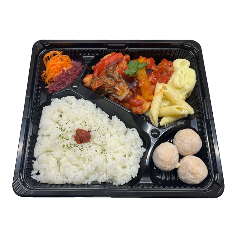 鶏もも肉のペペロナータ煮込み弁当