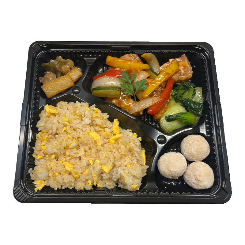 彩野菜のバルサミコ酢豚弁当